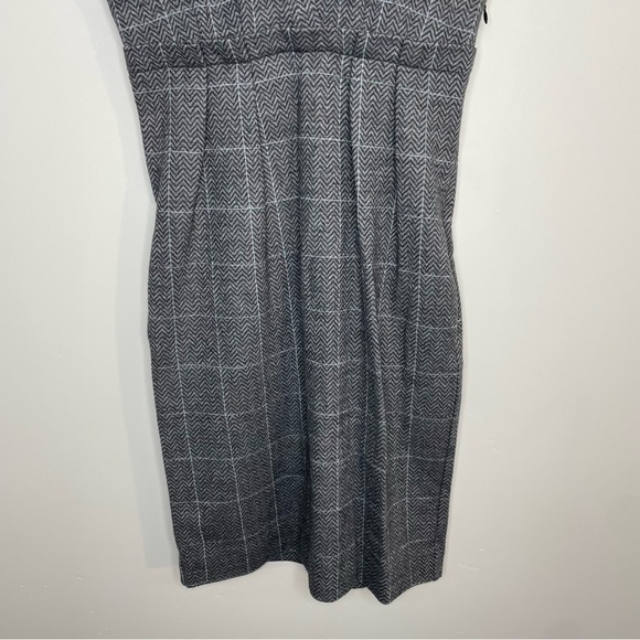 Diane VON FURSTENBERG Bund Wool Blend Short Cap Sleeve Dress Size 4 - Picture 4 of 11